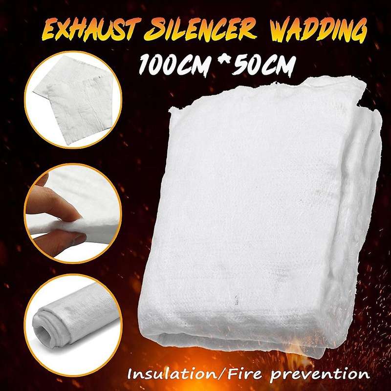 Motorcycle Car Exhaust Wadding Sheet Heat Insulation Cotton Soundproof Mat Blankets for Glass Insula