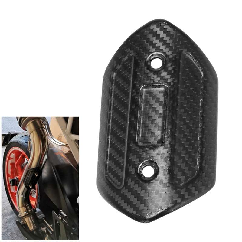 Motorcycle Carbon Fiber Exhaust Pipe Protector Heat Shield Guard Cover for CB650F Z900 TMAX530 CB400