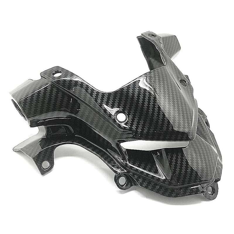 Motorcycle Carbon Fiber Front Fairing Aerodynamic Headlight Upper Top Cover Beak Nose for Z900 2017-