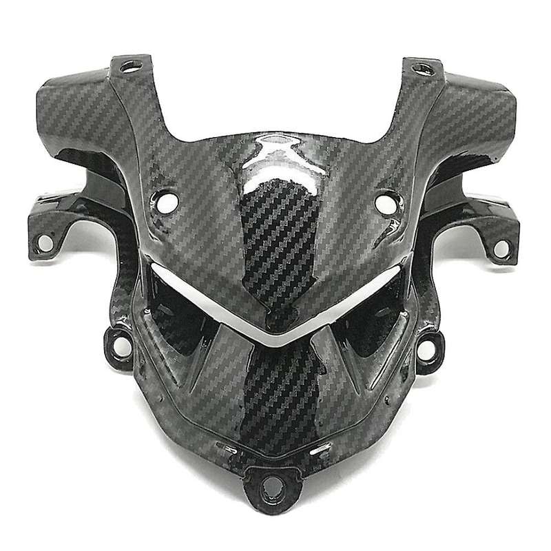 Motorcycle Carbon Fiber Front Fairing Aerodynamic Headlight Upper Top Cover Beak Nose for Z900 2017-