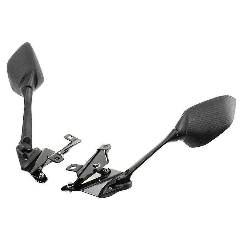 Motorcycle Carbon Fiber Front Rearview Mirrors with Bracke for Nmax155 N-Max 155