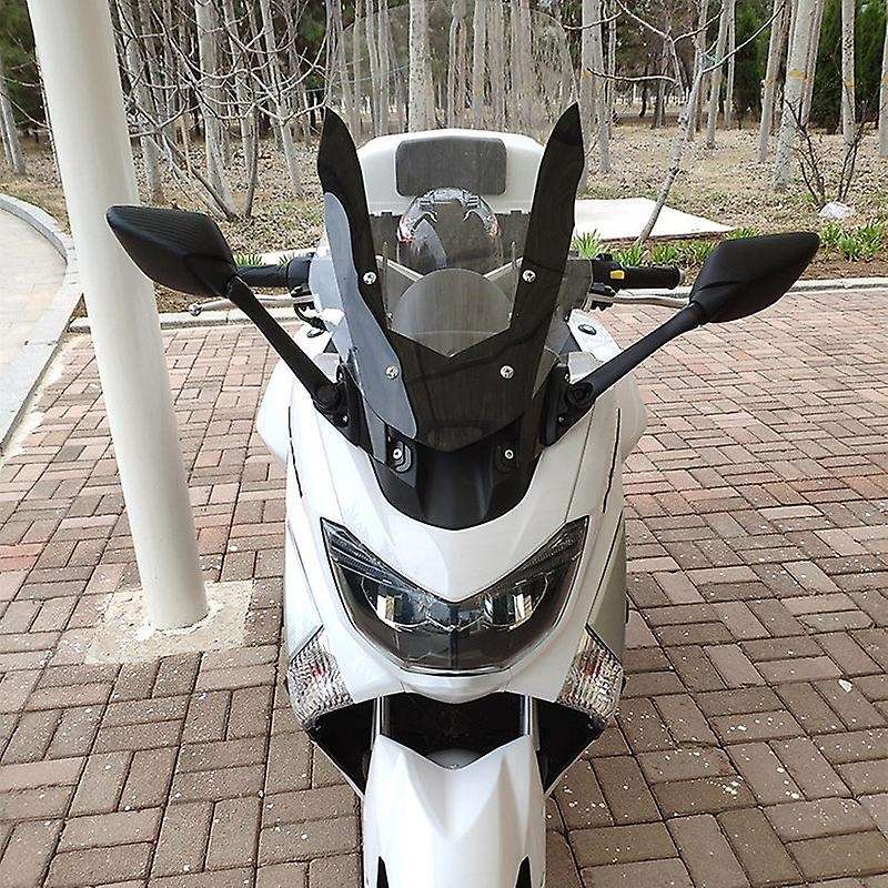 Motorcycle Carbon Fiber Front Rearview Mirrors with Bracke for Nmax155 N-Max 155