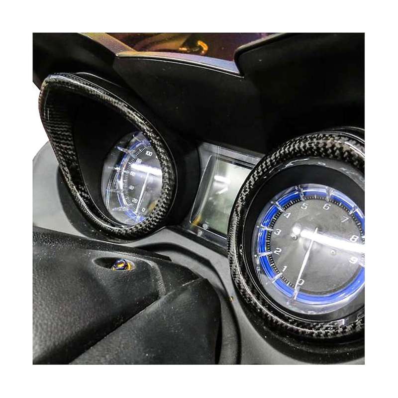 Motorcycle Carbon Fiber Speedometer & Tachometer Ring Cover Trim for TMAX 530 2017 2018 2019 TMAX 56