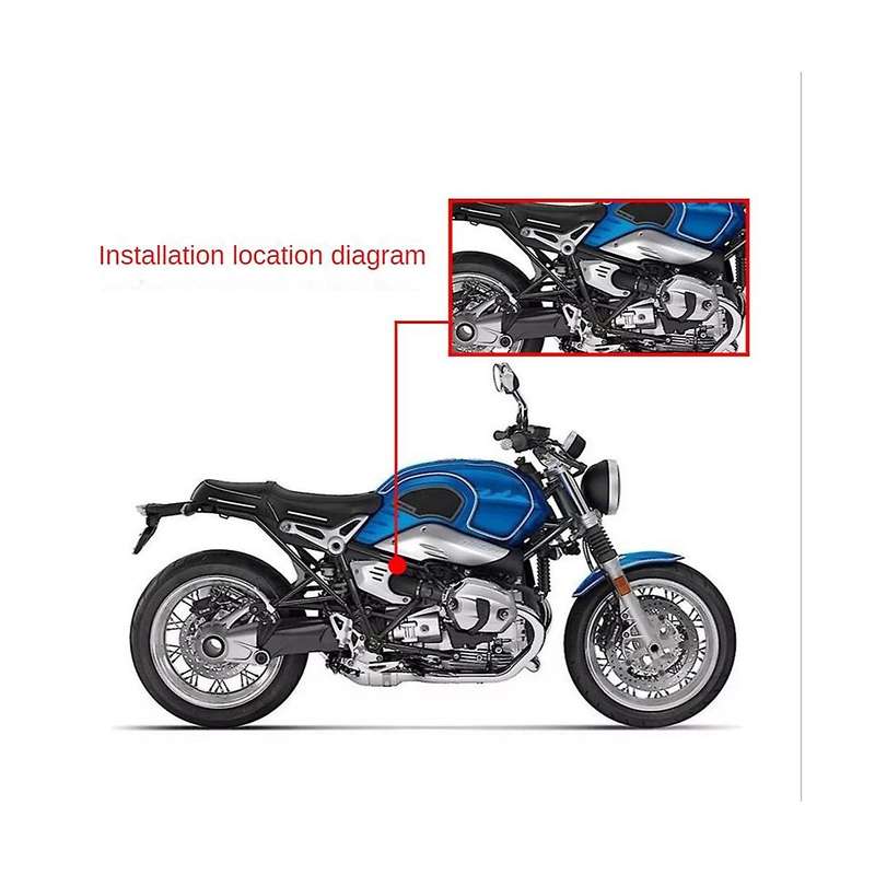 Motorcycle Carbon Fiber Side Cover Fairing Protector Heat Insulation for R NINE T RNINET 2016 - 202