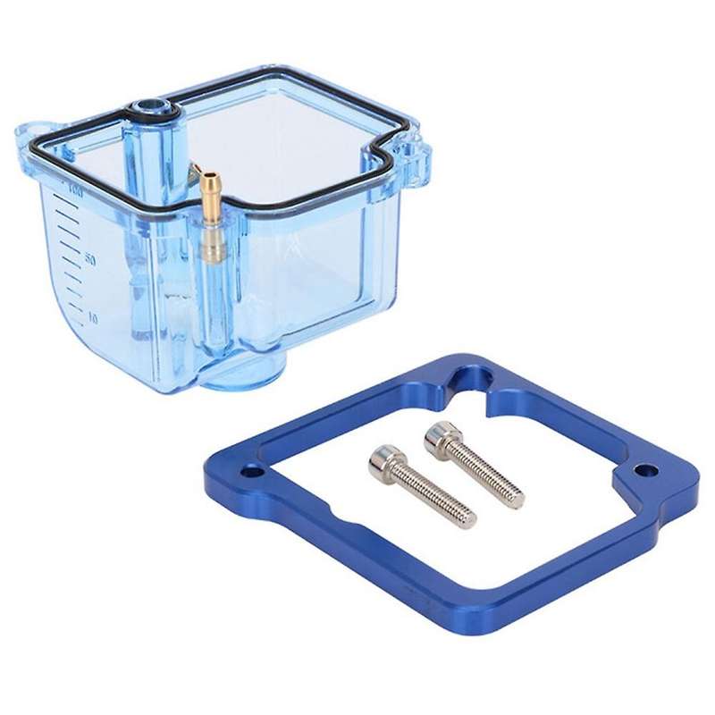 Motorcycle Carburetor Transparent Float Carburetor Oil Cup Carburetor Base Cover for PWK 28-34mm Blu