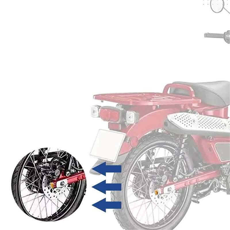 Motorcycle Chain Adjustment Nuts for CT125 Hunter Trail 125 ST125 125 Grom MONKEY(Red)
