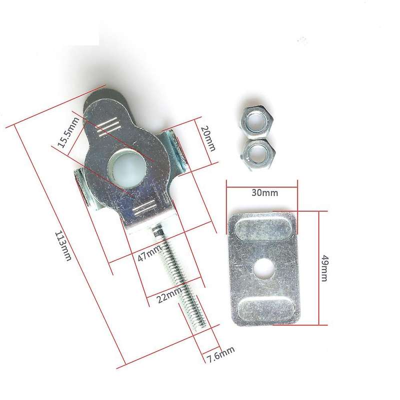 Motorcycle Chain Puller Plate Nut for FZ16 FZ 16 YS150 Rear Wheel Chain Sprocket Tensioner Adjuster