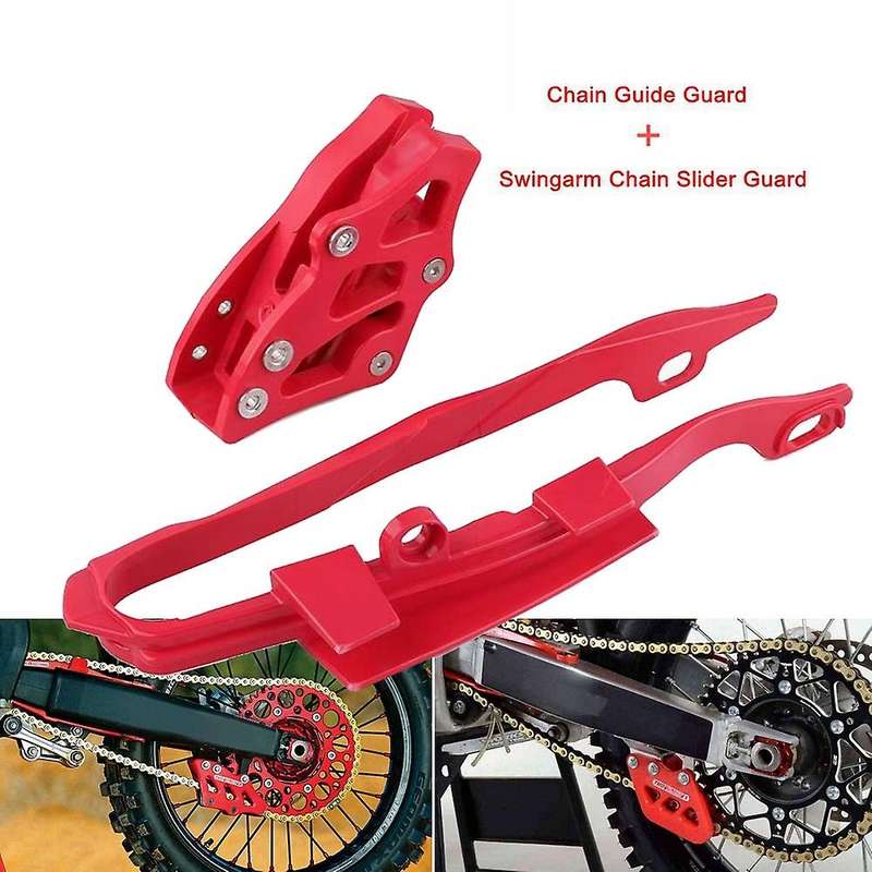 Motorcycle Chain Slider Guide Protector+Chain Guide Guard for CR125R CR250R CRF250R CRF450R CRF250X