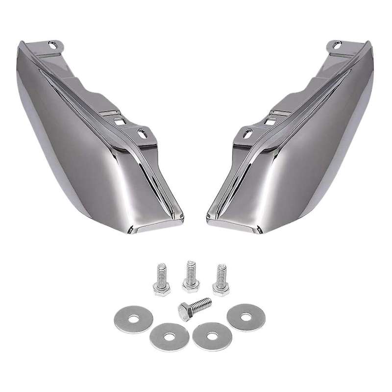 Motorcycle Chrome Heat Shield Mid-Frame Air Deflector Trim for Touring Street Glide FLHX 2009-2016