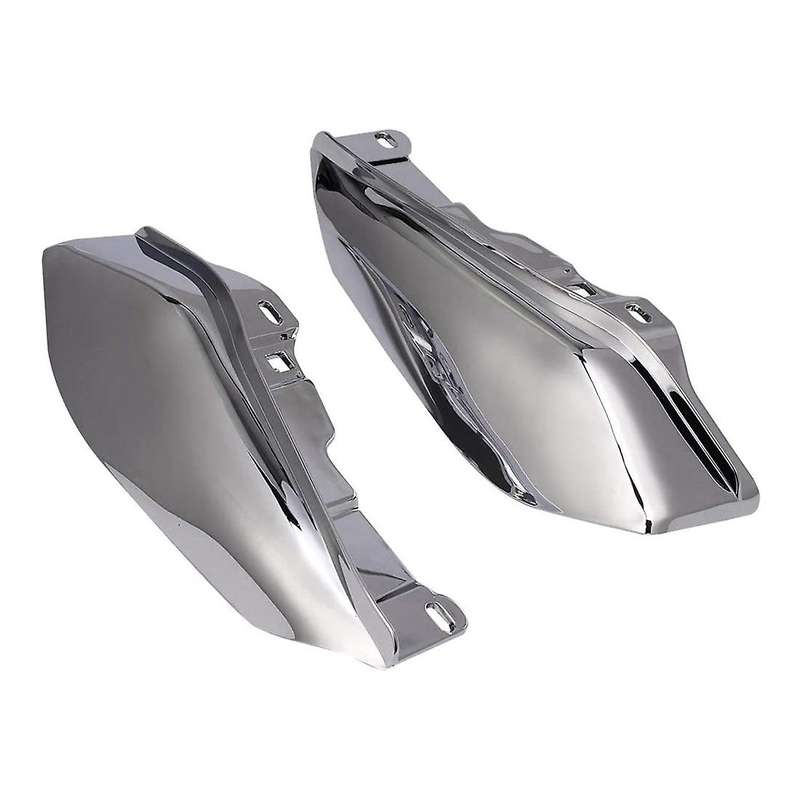 Motorcycle Chrome Heat Shield Mid-Frame Air Deflector Trim for Touring Street Glide FLHX 2009-2016
