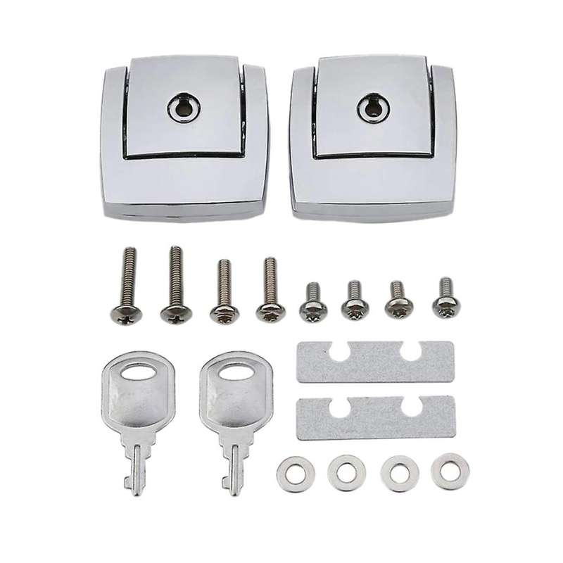 Motorcycle Chrome Tour Pack Pak Latch Cover Kits for Touring Ultra Glide Road 88-13
