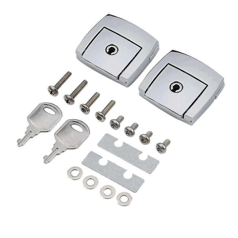 Motorcycle Chrome Tour Pack Pak Latch Cover Kits for Touring Ultra Glide Road 88-13