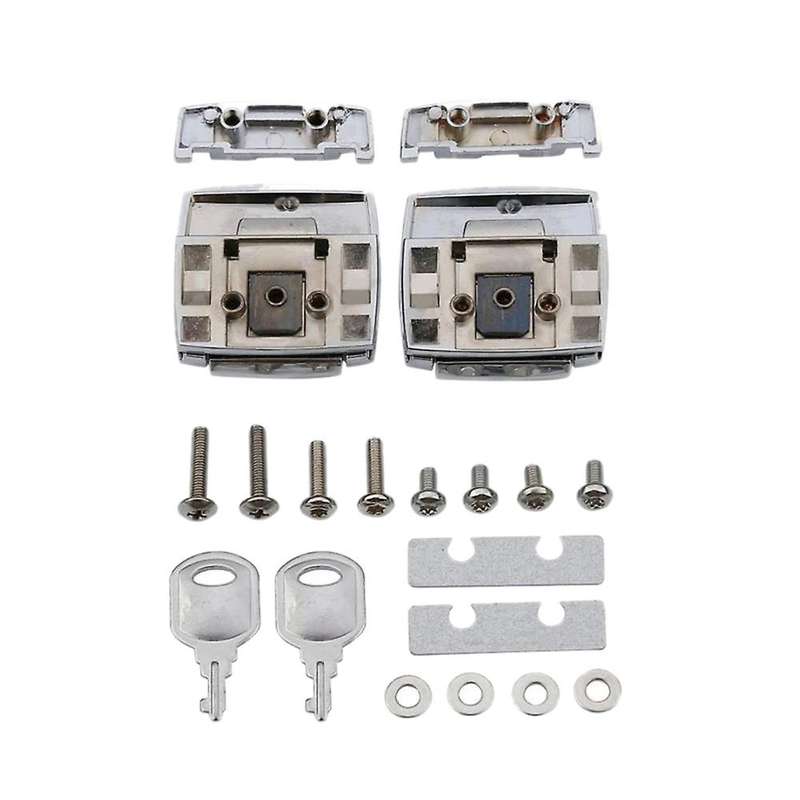 Motorcycle Chrome Tour Pack Pak Latch Cover Kits for Touring Ultra Glide Road 88-13