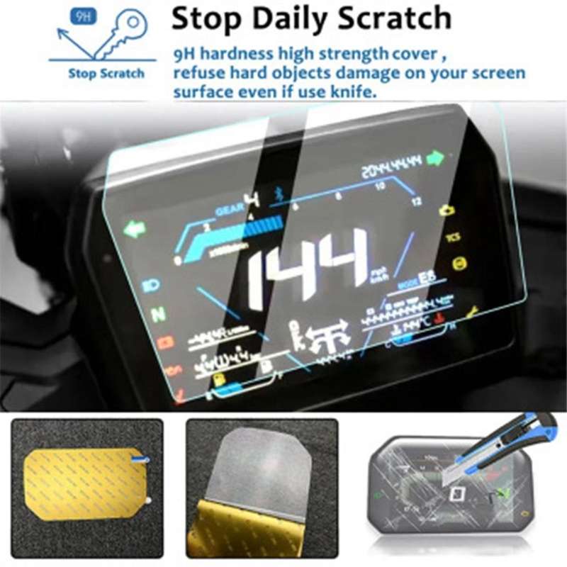 Motorcycle Cluster Scratch Protection Film Dashboard Screen Protector for Loncin VOGE DS525X 525DSX