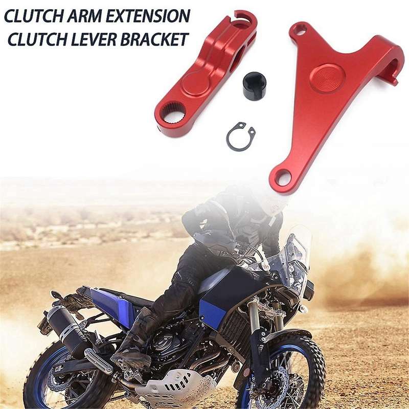 Motorcycle Clutch Arm Extension Clutch Lever Bracket Kit for 700 XTZ 700 2019-2024 MT07 FZ07 R7 Red
