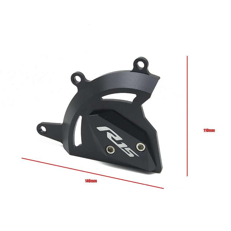 Motorcycle Cnc Engine Guard Cover Protectors Slider for R15 V3 17-19 (Black)
