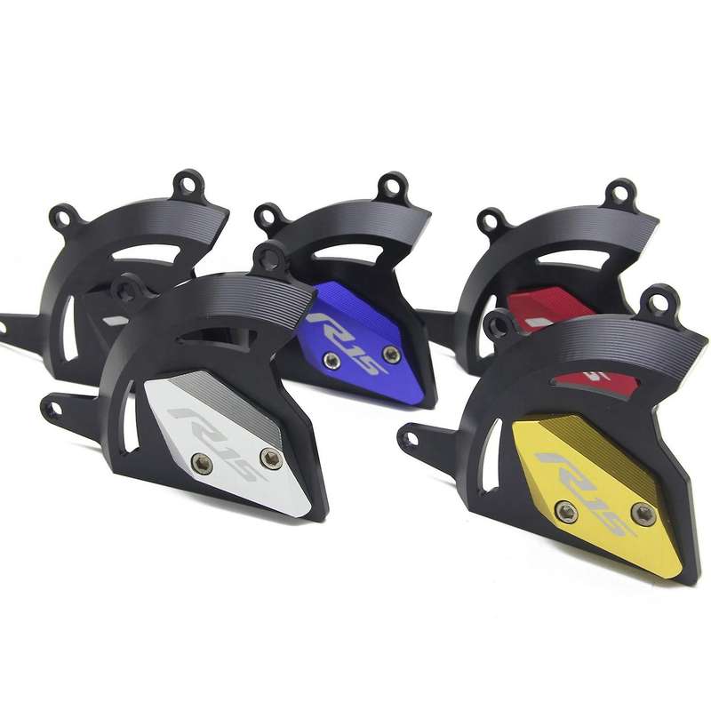 Motorcycle Cnc Engine Guard Cover Protectors Slider for R15 V3 17-19 (Black)