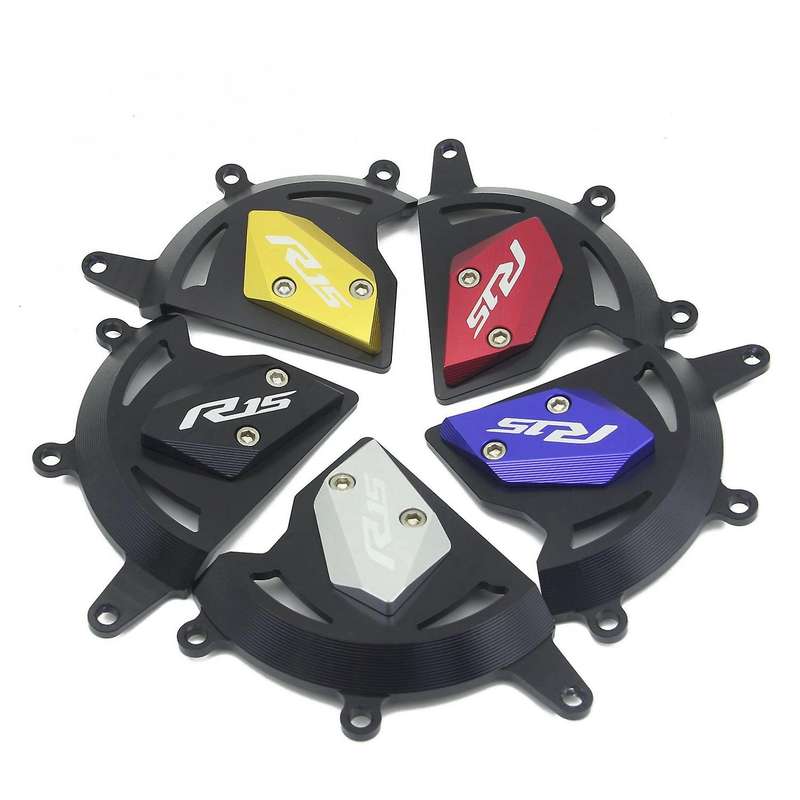 Motorcycle Cnc Engine Guard Cover Protectors Slider for R15 V3 17-19 (Black)