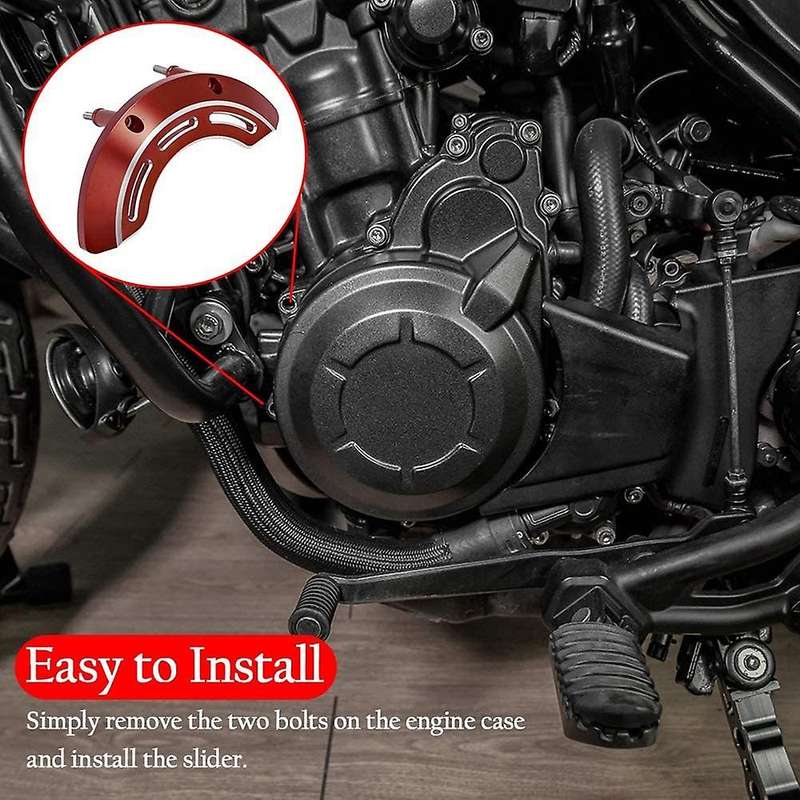 Motorcycle CNC Left Engine Cover Stator Case Crash Slider Guard Protection for Rebel 300 500 2017-20