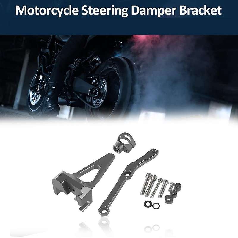 Motorcycle CNC Steering Damper Bracket Stabilizer Kit for MT09 MT-09 MT FZ 09 2013-2017