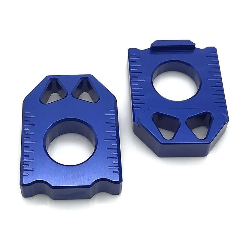 Motorcycle CNC Rear Chain Adjuster Axle Block for DRZ400SM DRZ 400SM DRZ 400 SM 2004-2015 Blue