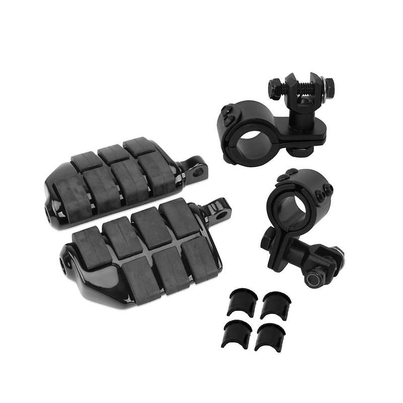 Motorcycle Crash Bar Pedal Crash Bar Folding Pedal Foot Pedal for Xl883/1200 Black