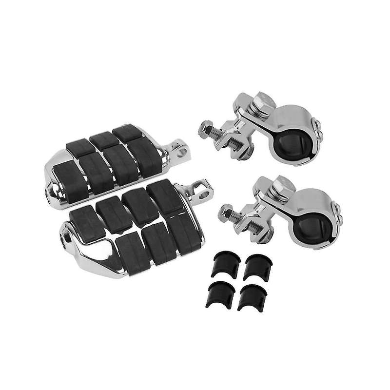 Motorcycle Crash Bar Pedal Crash Bar Folding Pedal Foot Pedal for Xl883/1200 Silver