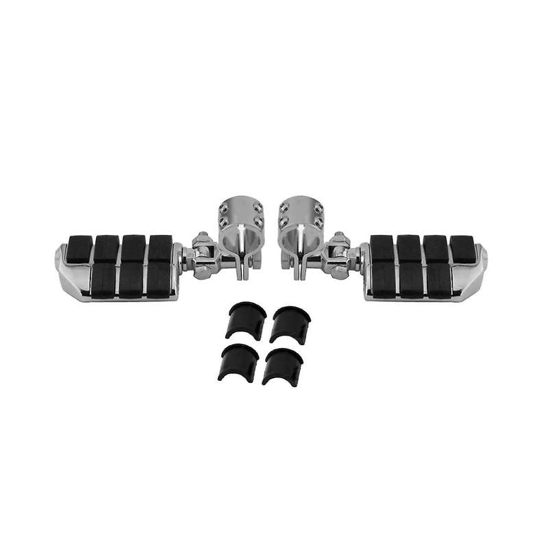 Motorcycle Crash Bar Pedal Crash Bar Folding Pedal Foot Pedal for Xl883/1200 Silver