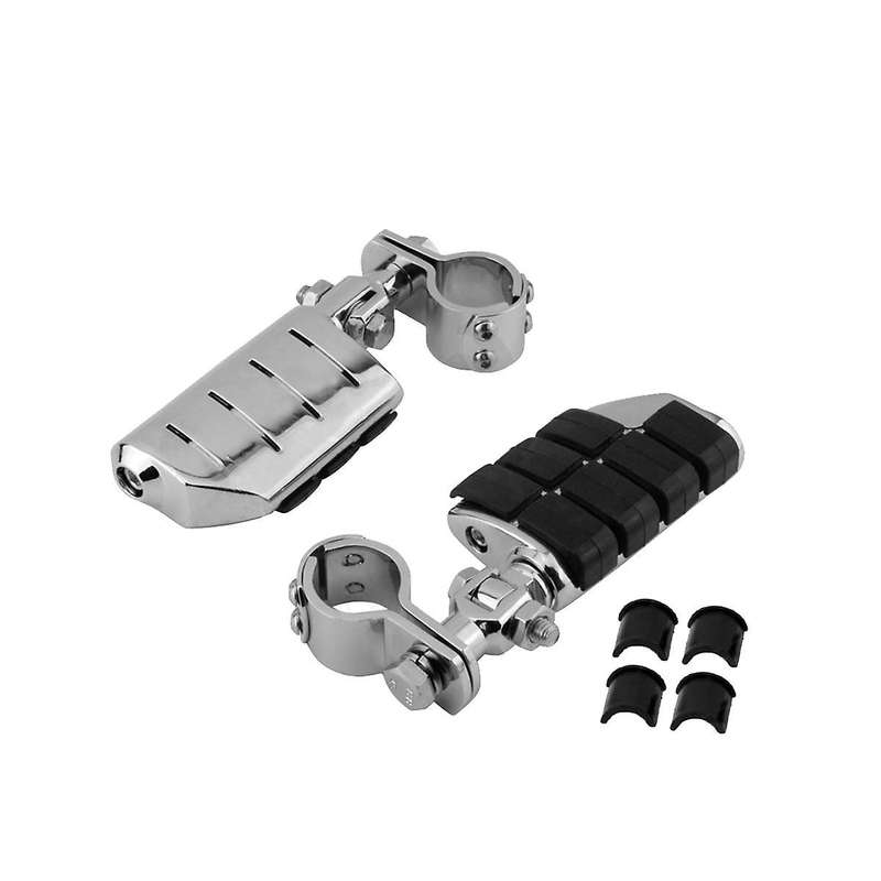 Motorcycle Crash Bar Pedal Crash Bar Folding Pedal Foot Pedal for Xl883/1200 Silver