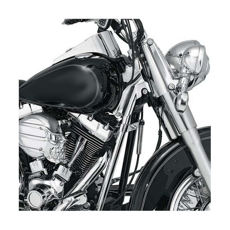 Motorcycle Down Tube Cover Trim for Softail Twin Cam Models 2000-2006 Down Tube Covers Black