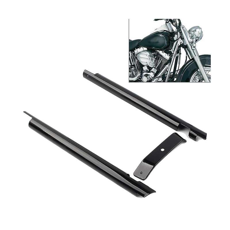 Motorcycle Down Tube Cover Trim for Softail Twin Cam Models 2000-2006 Down Tube Covers Black