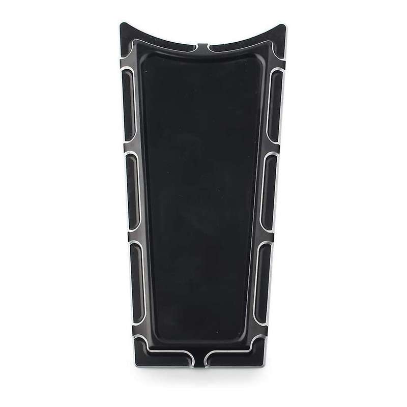 Motorcycle Edge Cut CNC Billet Dash Insert Tank Cover for FLHS Road Glide Glide 1989-2007 Black
