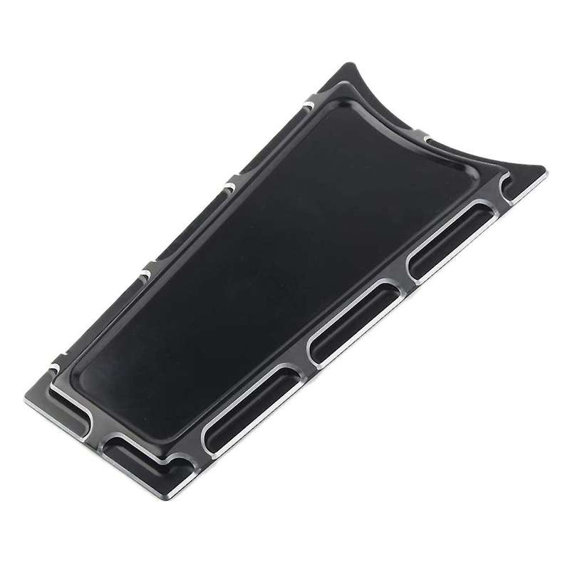 Motorcycle Edge Cut CNC Billet Dash Insert Tank Cover for FLHS Road Glide Glide 1989-2007 Black