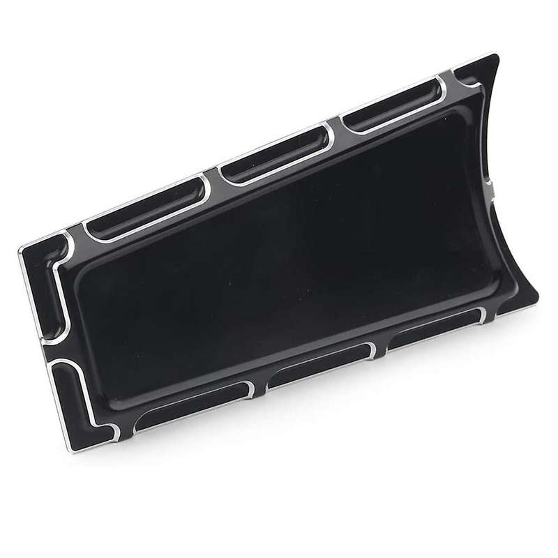 Motorcycle Edge Cut CNC Billet Dash Insert Tank Cover for FLHS Road Glide Glide 1989-2007 Black