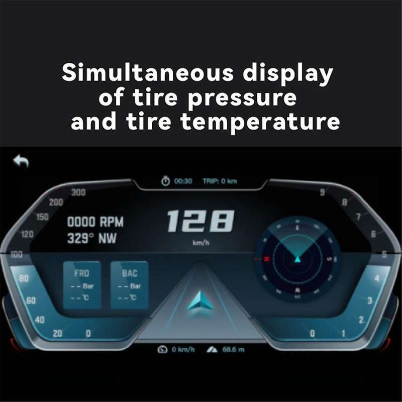 Motorcycle Dvr Driving Recorder Motorcycle Carplay, Car Recorder Tire Pressure Monitoring, 5-Inch Ip