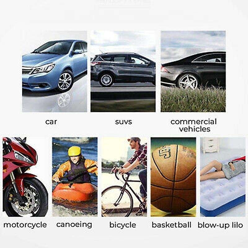 Motorcycle Electric Auto Car Portable Air Inflator Compressor Pump Tire Safety Tyre Hammer Compresso