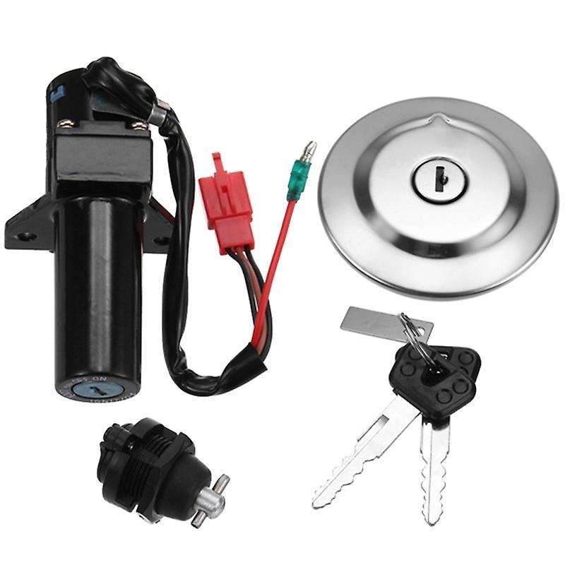 Motorcycle Electric Ignition Switch Lock Set Gas Cap Lock Key for Ybr125 Ybr 125 2007-2014
