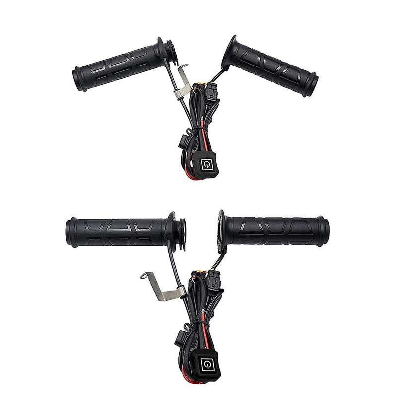 Motorcycle Electric Heating Handlebar 12v Heated Handle Grip Three-level Thermostat Motorcycle Heati