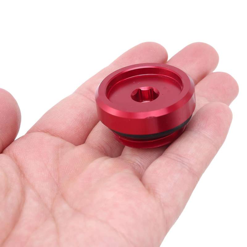 Motorcycle Engine Oil Filler Plug Cap Bolt Screw for TZR250 YZF R6S R3 R6 R1M R125 R1(Red)