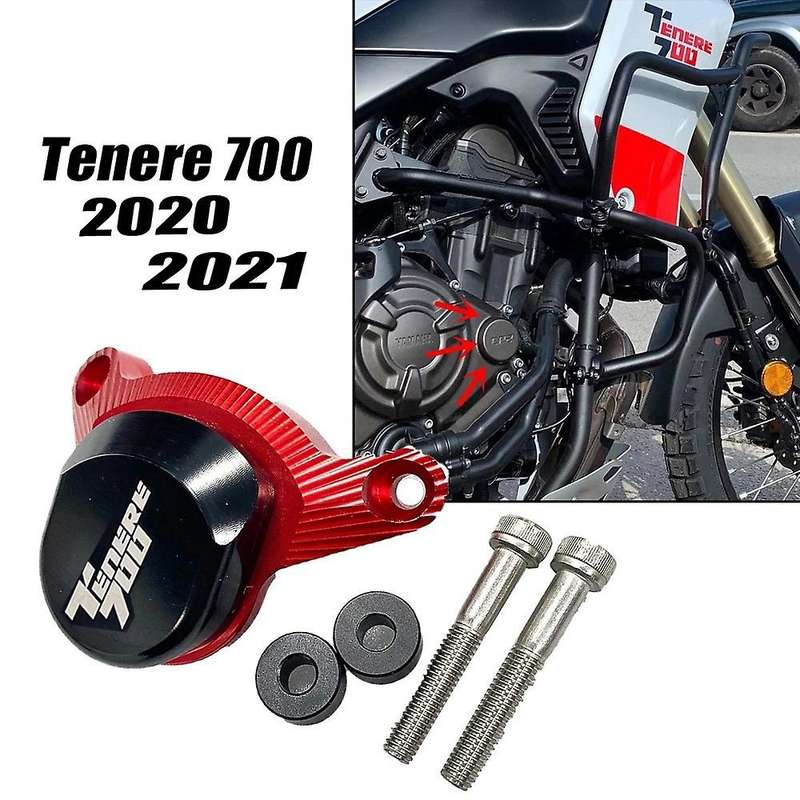 Motorcycle Engine Protective Cover Engine Point Guard Cover Suitable for 700 TENERE700 2020-2021 Red
