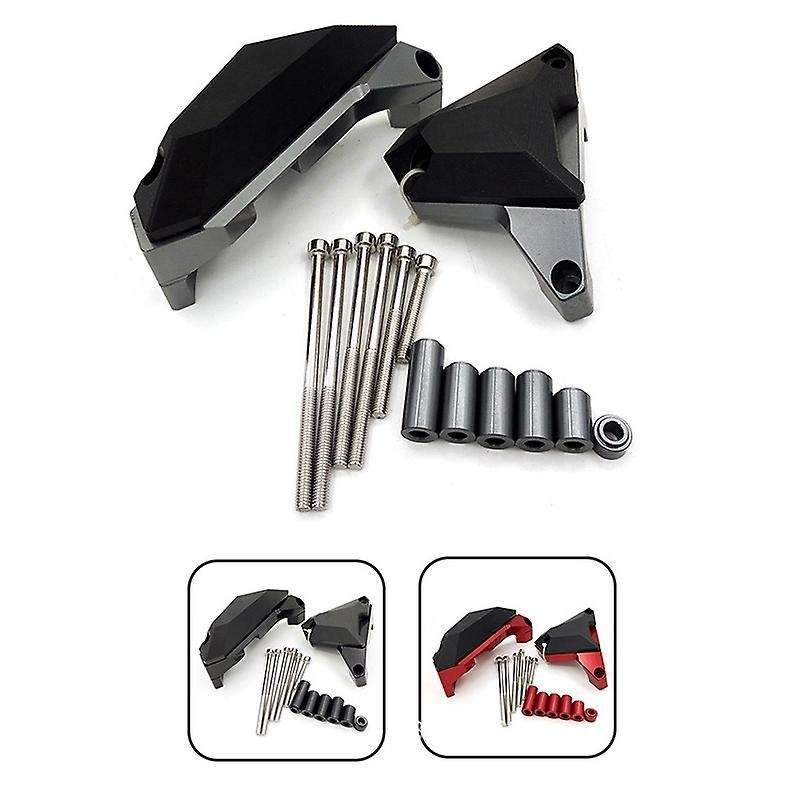 Motorcycle Engine Protective Slider Case Guard Cover Protector Crash Pad for FZ07 2014-2018 Titanium