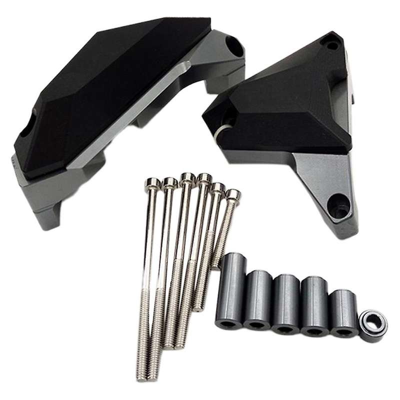 Motorcycle Engine Protective Slider Case Guard Cover Protector Crash Pad for FZ07 2014-2018 Titanium