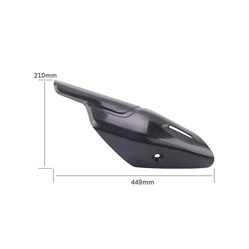 Motorcycle Exhaust Pipe Carbon Fiber Protector Heat Shield Cover Guard Anti-Scalding for 450SR 450 2