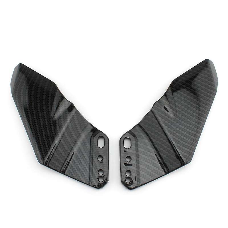 Motorcycle Fairing Front Winglet Aerodynamic ABS Wing Kit Spoiler Carbon Fiber Wing for Ninja 250 CB