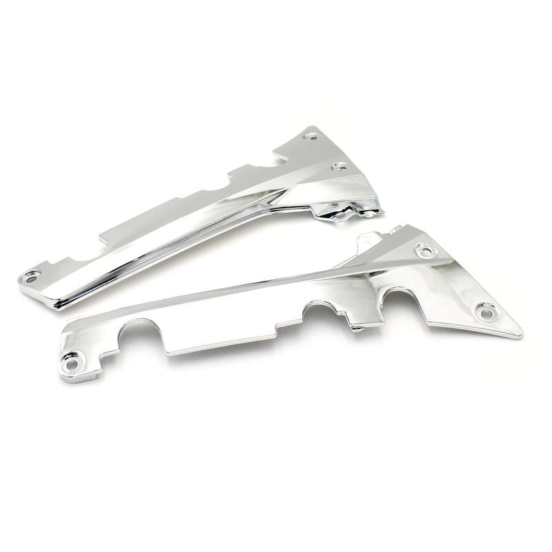 Motorcycle Fairing Right & Left Lower Rear Frame Cover for Goldwing GL1800 2001-2011 Chrome Decorati