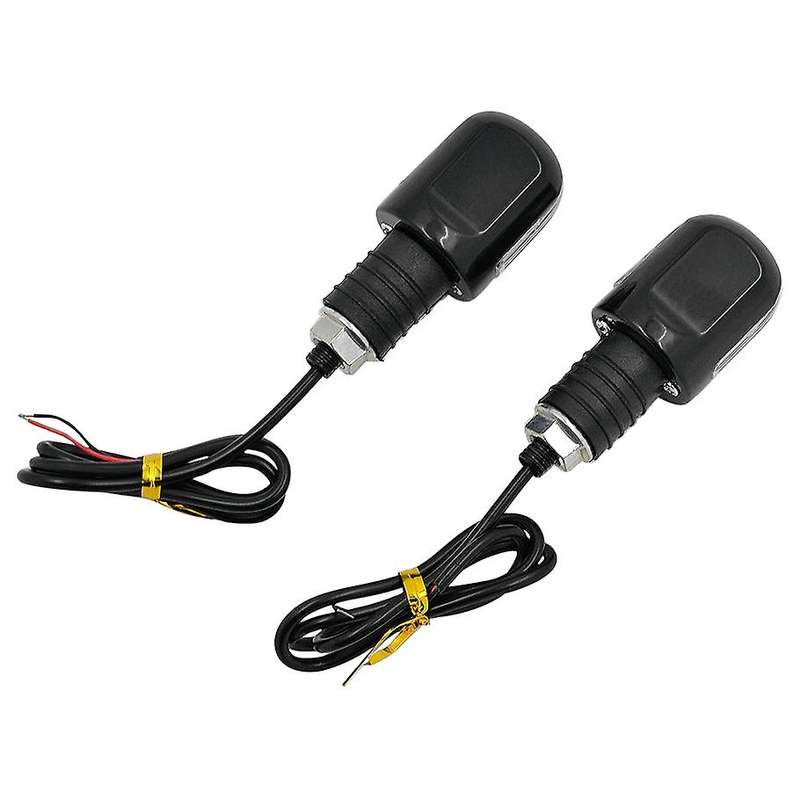 Motorcycle Faucet Handlebar Signal Turn Signal Modified Handlebar Light LED Metal Handlebar Light(Wh