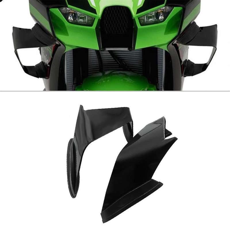 Motorcycle Fixed Wind Wing Wing Aerodynamic Fairing for ZX10R -10R 2022-2024 Black