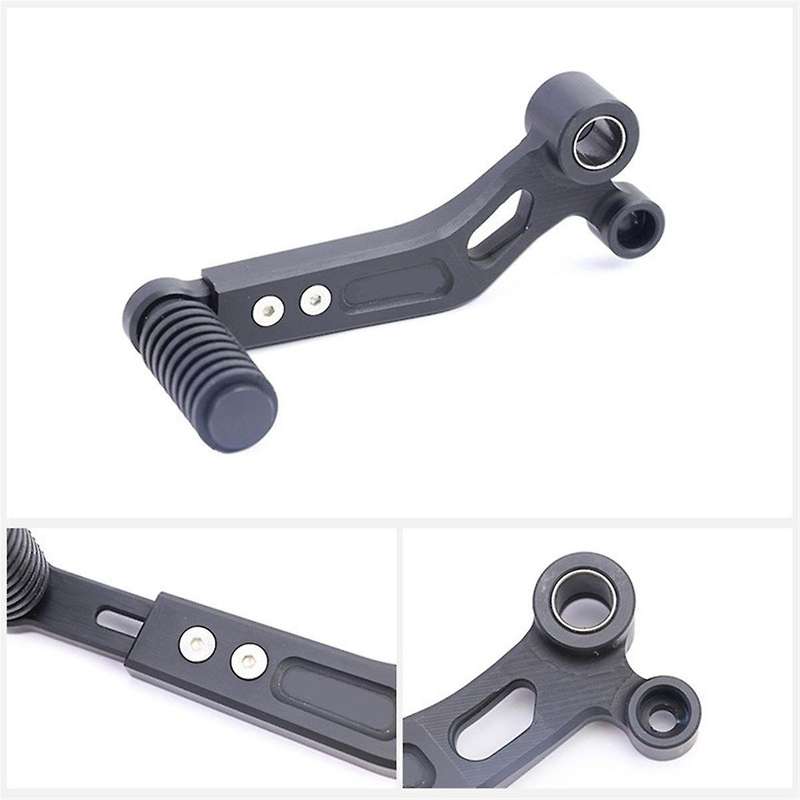 Motorcycle Folding Gear Shift Lever for 250SR SR250 Adjustable Length(Black)