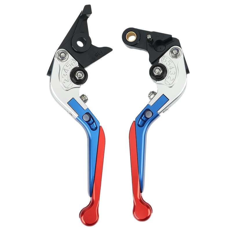 Motorcycle Folding Extendable Clutch Levers Brake Levers for S1000XR S1000 XR 2015-2019,Silver
