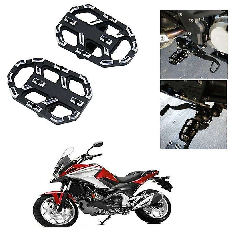 Motorcycle Foot Peg Footrests Pedal Enlarger for NC700X/S NC750X/S CB500X(Black)